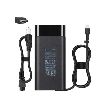 90W HP USB-C Laptop Charger ( Smart AC Adapter Power Supply For HP Laptop | 90W | 240 Volts)
