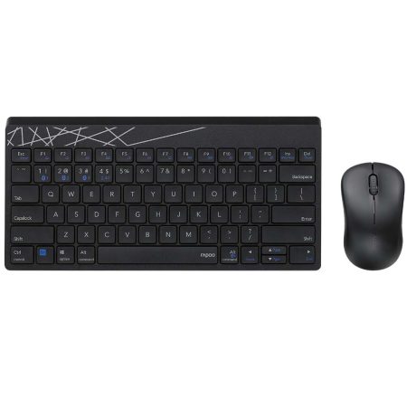 RAPOO 8000M (US-Black Multimode (Wireless / Bluetooth) Keyboard | Mouse Combo)