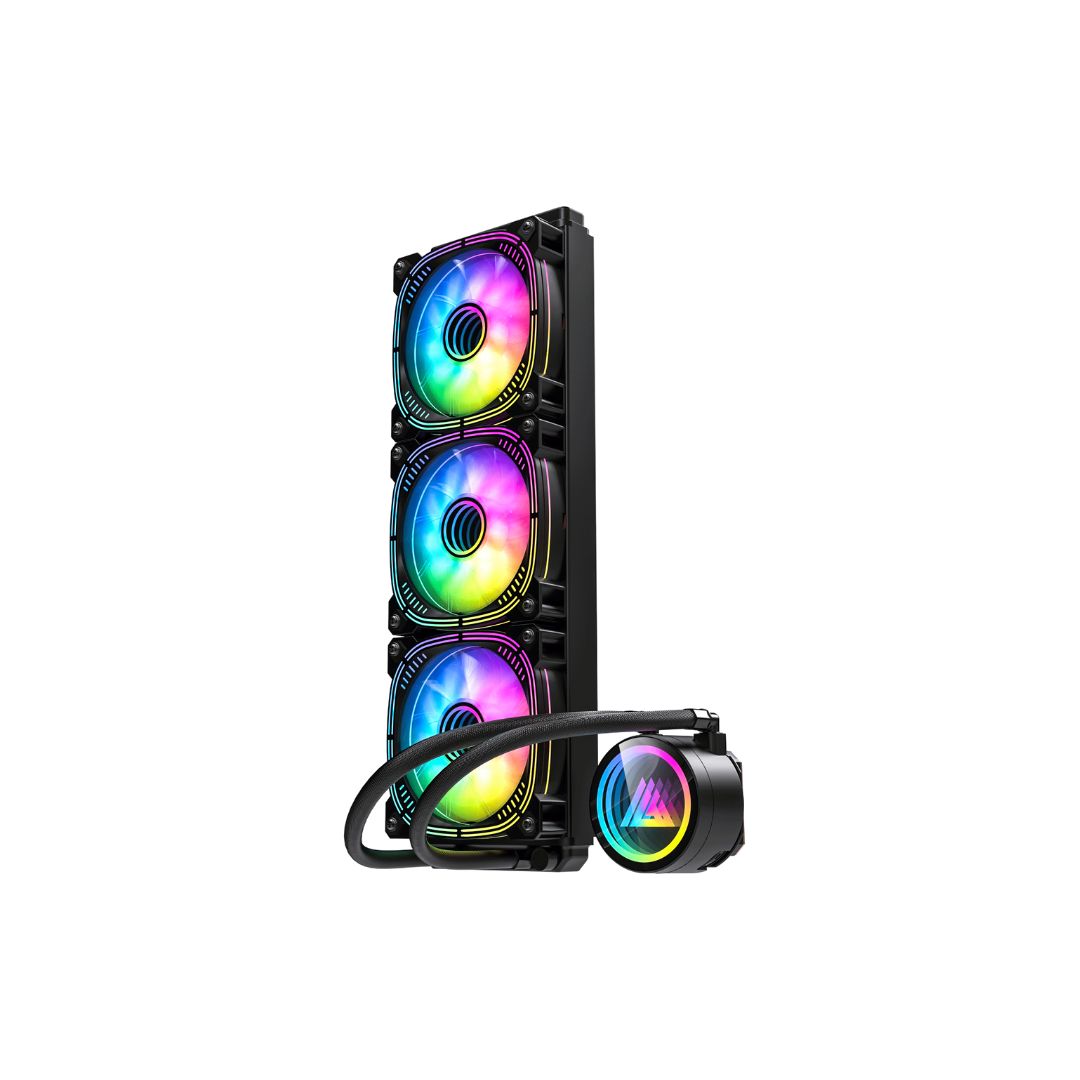 Acegeek Abyss A360 Water Cooler, ARGB, 360mm, Black, AG-ABYSSA360-BK - Image 3