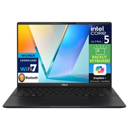 Asus VivoBook S14 Copilot (Intel Core Ultra 5 226V Series 2 Processor | 16GB RAM | 512GB SSD | Intel Arc Graphics | 14" OLED WUXGA Bend GL Display)