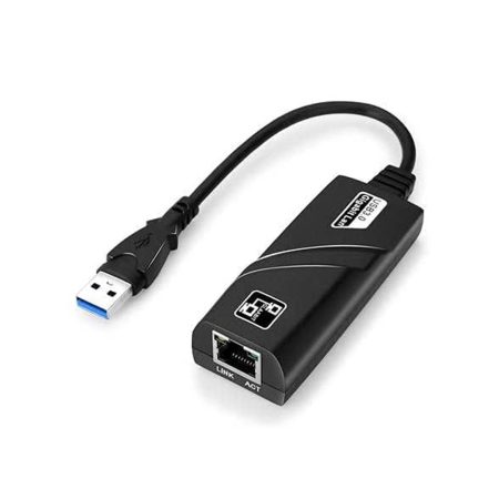USB 3.0 to Ethernet Adapter, Driver Free 10/100/1000 Mbps Network RJ45 LAN Wired Gigabit Ethernet Adapter for Windows 10, 8.1, 7, XP, Linux, Mac OS, Chrome OS