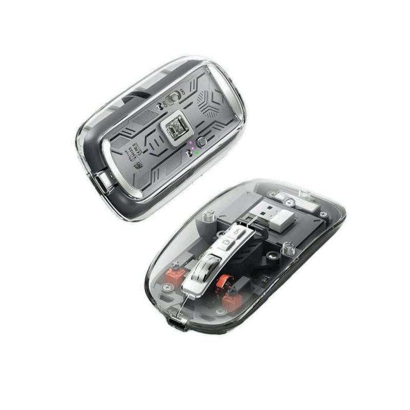 Magnetic Transparent Wireless Bluetooth Mouse-Triple Mode | Slim ...