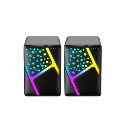 HAVIT SK763 RGB USB Wired Stereo Electronics Sports Black Speaker