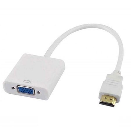 HDMI to VGA Adapter Converter Cable Male to Female 4K 1080P for Monitor PC Desktop Laptop HDTV Black