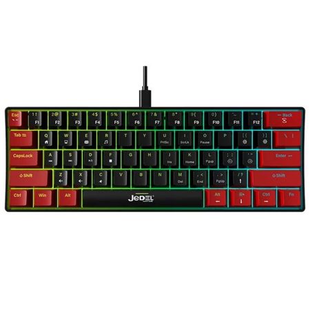 Jedel KL69 OEM 61 Keys Wired Mechanical Rainbow Gaming Keyboard