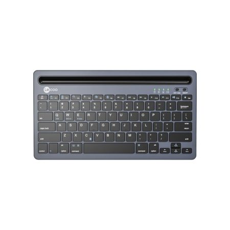 Lenovo Lecoo BK100 Compatible with Multiple Devices Rechargeable Wireless Bluetooth Keyboard Gray