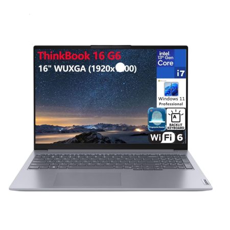 Lenovo ThinkBook 16 (Intel Core i7 13th Gen 1355U Processor | 8GB RAM | 512GB SSD | Intel Iris Xe Graphics | Backlit Keyboard | 16" FHD+ Display)
