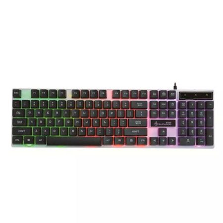 MILANG K6 Professional Polychromatic RGB Rainbow Backlit Gaming Waterproof Mech Feel Keyboard