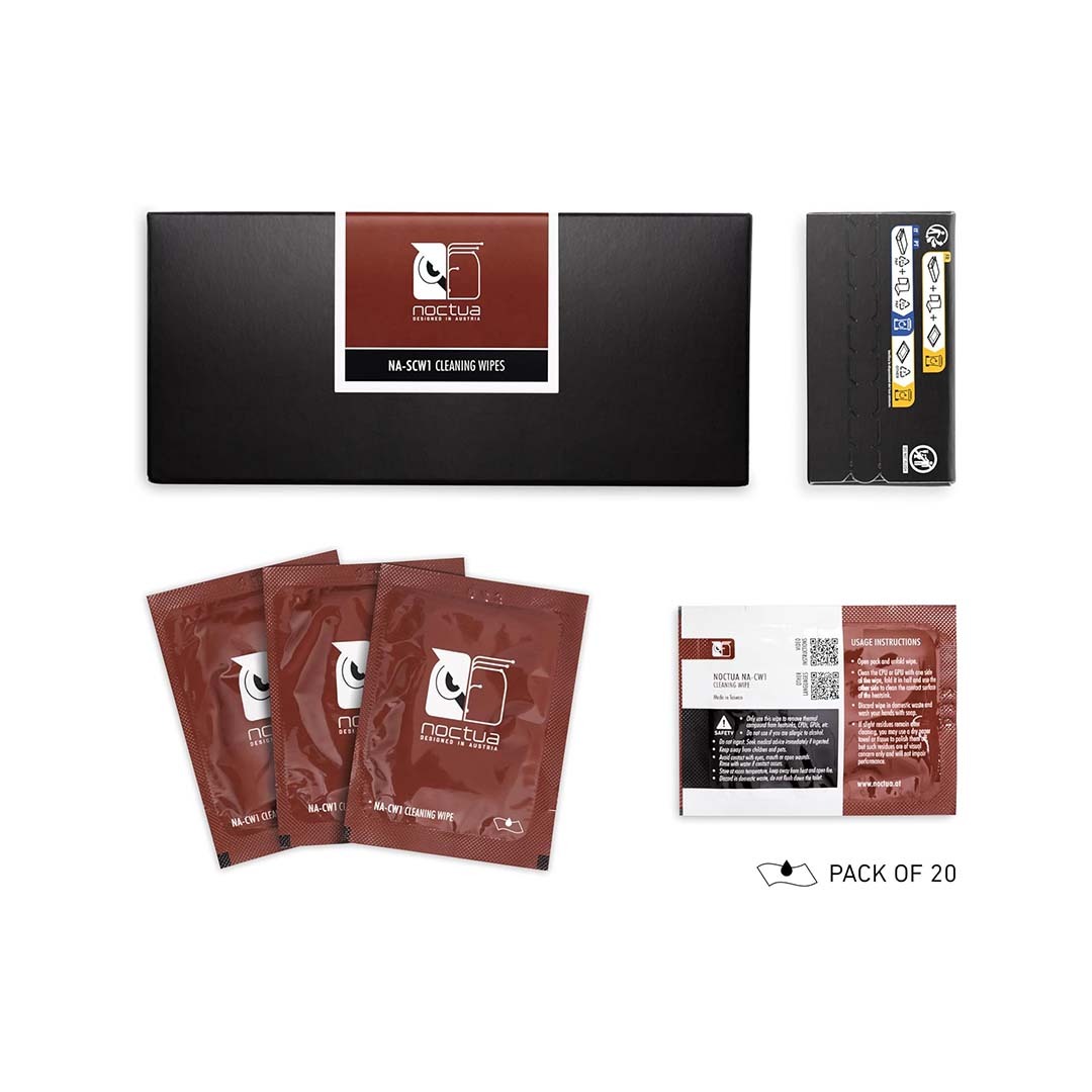 Noctua NA-SCW1, Cleaning Wipes for Thermal Paste (20 pieces) - Image 4