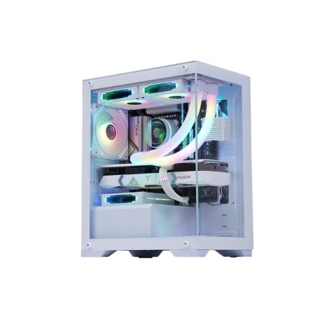 Ryzen 5 5600GT RX580 PC Build (16GB RAM | 512GB SSD | 750W PSU | Cooler Master | 24” 75Hz Monitor)