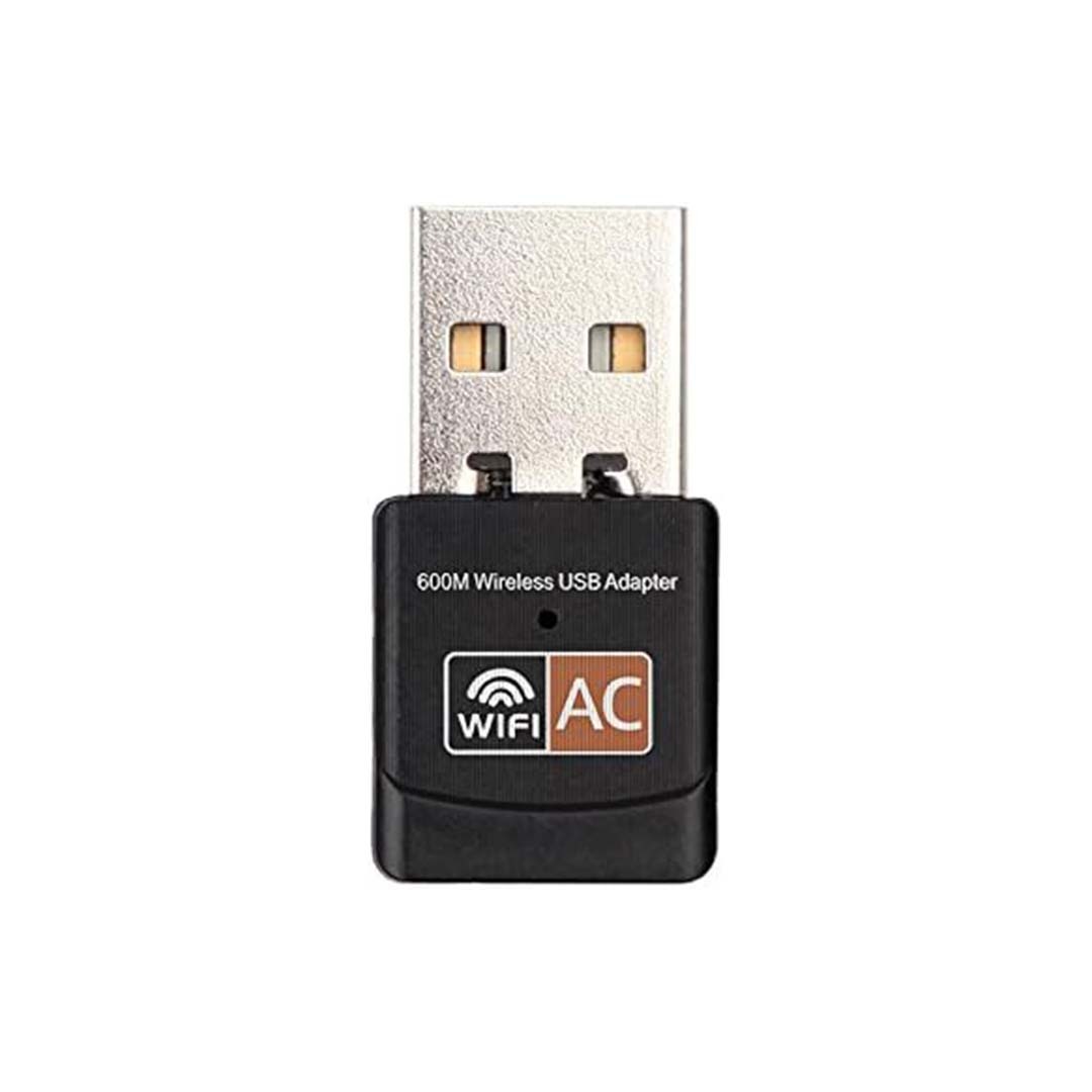 600Mbps Dual Band USB WiFi Adapter (AC600M) for PC & Laptop Supports 2.4GHz/5GHz, Windows, MacOS, Linux, 802.11ac